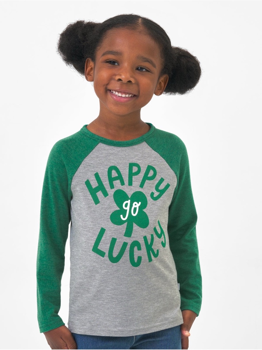Little Sleepies Happy Go Lucky Graphic Raglan Tee, Size 18-24 Months
